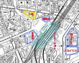 横浜駅界隈地図